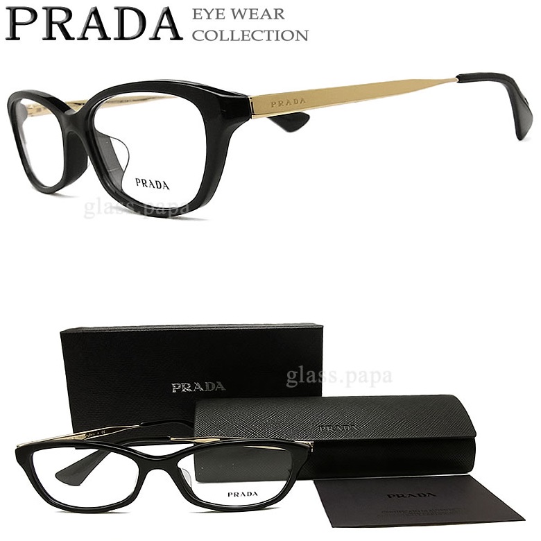 プラダ PRADA VPR61W YEP-1O1 メガネ セルメタルフレーム ハーフリム