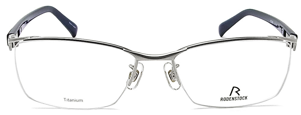 最高級のスーパー Rodenstock ローデンストック 紳士 男性 メンズ マットシルバー 遠近両用 度付き 伊達メガネ ブランド 眼鏡 R41 B メガネ 眼鏡