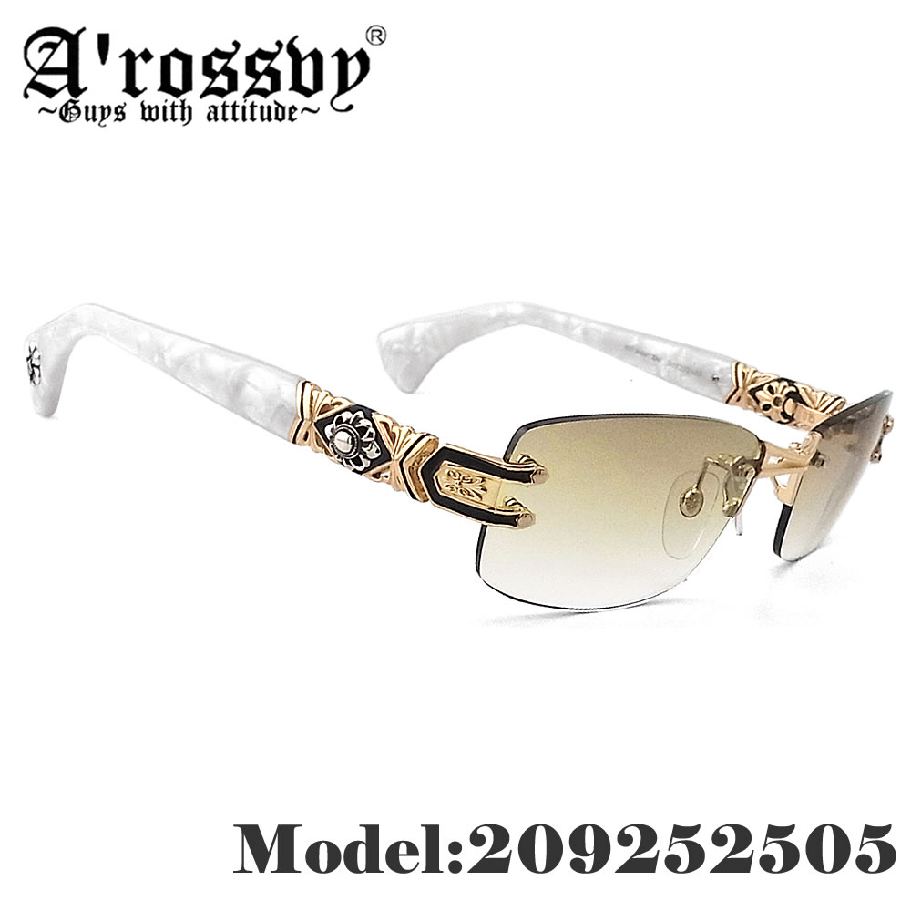 ロズヴィー ロズビー A'rossvy 正規品販売店 209252505 vol.26 ゴールド／セミブラック 925Silver 2026年モデル 日本製 メンズ シリアルNo.15/70 サングラス 限定生産70本 rossvy｜グラス・パパ
