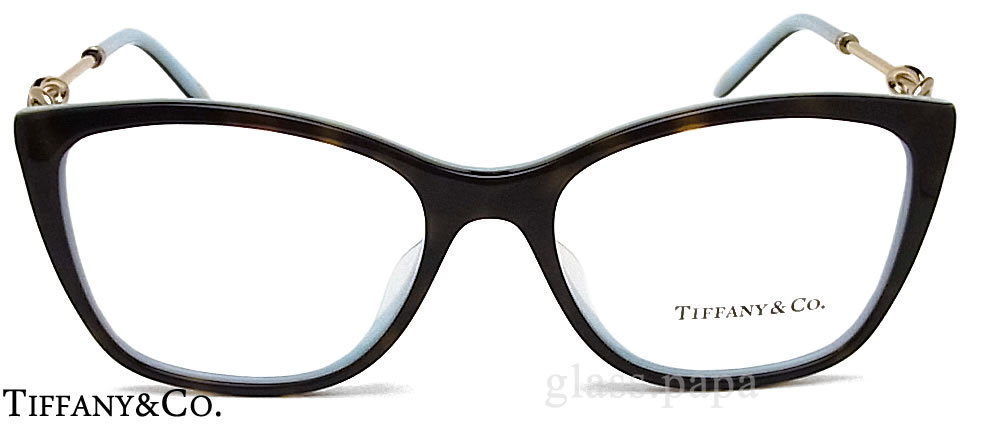 【楽天市場】TIFFANY＆Co ティファニー メガネ フレーム 2160-B-F 8134 眼鏡 伊達メガネ 度付き ダークハバナ×ゴールド レディース 女性：グラス・パパ