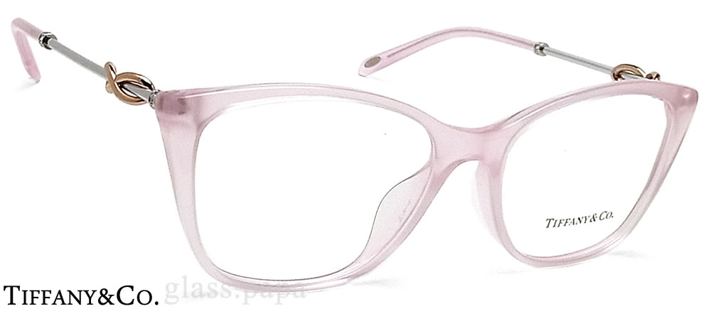 【楽天市場】TIFFANY＆Co ティファニー メガネ フレーム 2160-B-F 8245 眼鏡 伊達メガネ 度付き クリアピンク×ゴールド