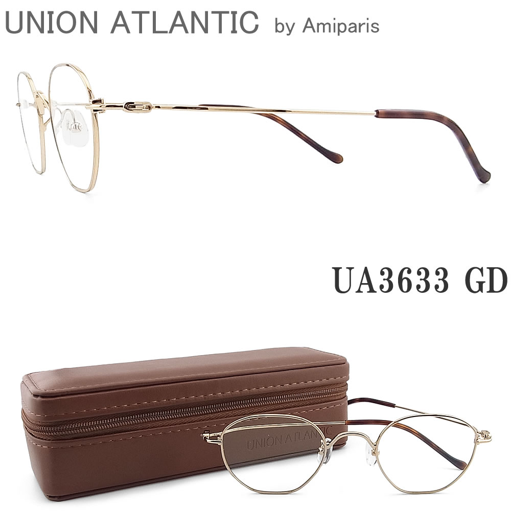 UNION ATLANTIC UA3633 GD ユニオンアトランティック メガネ フレーム クラシック トラディショナル ゴールド メンズ・レディース 日本製 眼鏡
