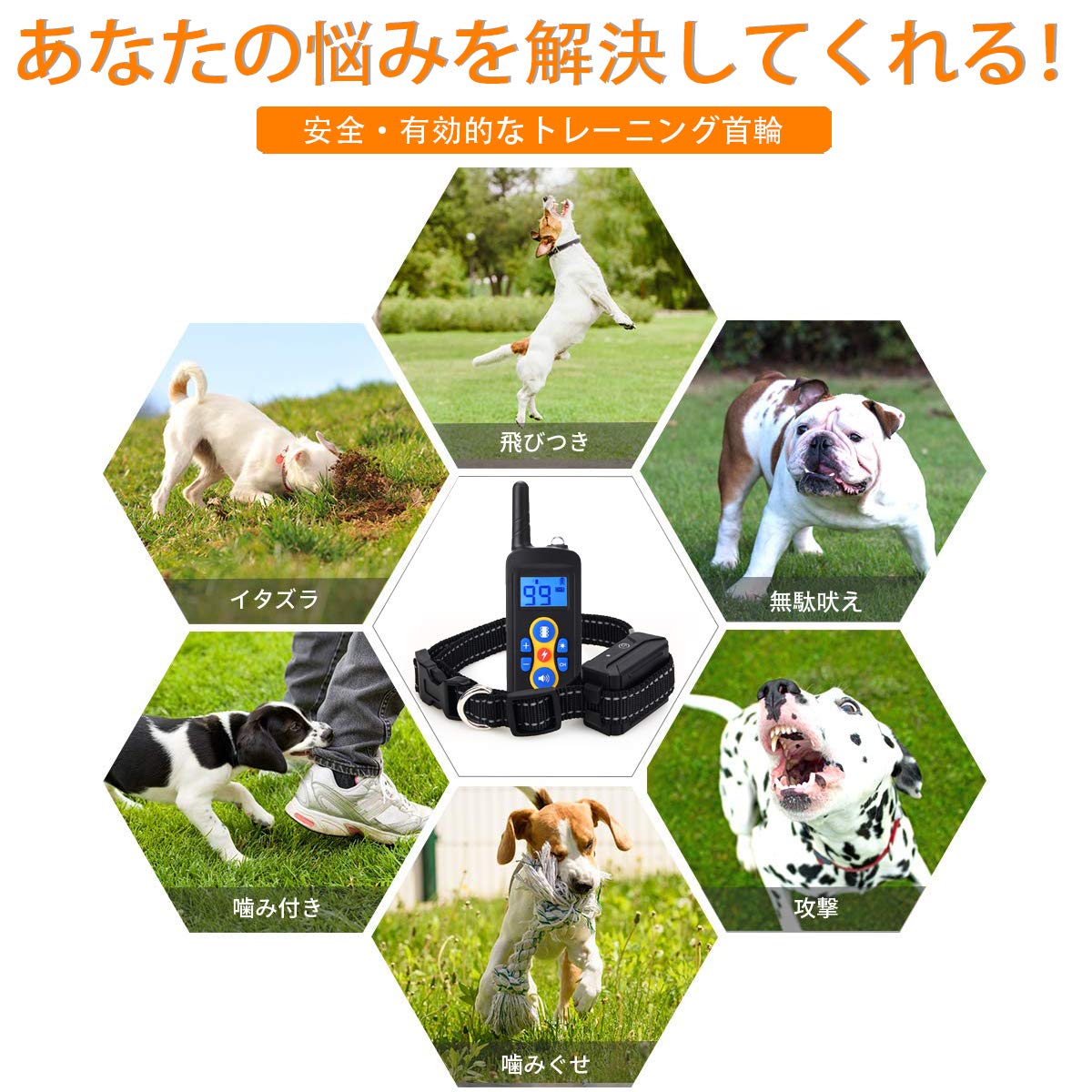 楽天市場 犬無駄吠え防止 リモート ペットトレーニング しつけ用首輪 19新版 安全 有効 噛み癖 無駄吠え改善 充電式 Ipx7防水 ３モード 警告音 振動ka Glassy Shop