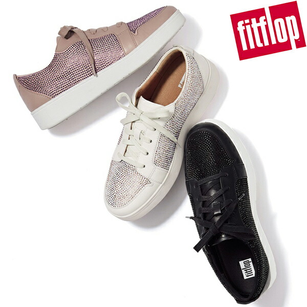 新品即決 送料無料 健康 軽量 英国 レディース 疲れにくい 厚底 靴 シューズ コンフォート クリスタルスニーカー コレット Fitflop フィットフロップ Mamanminimaliste Com