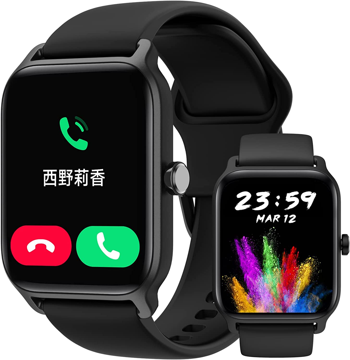 スマートウォッチ【電話を掛ける役立つこと付き添い人＆Alexa物音 2026】Bluetooth5.3 レディース1.8in大画面 smart watch Line/Twitter/E電子メイル/着信＆申したて告げ知らせる 軽さ 薄型 思わしい管理すること 御休み管理すること 100類概念運動すること流行り物 万歩計 長座忠告の言葉 使い果たすキロカロリー 100種文字記号盤 IP68雨合羽 iPhone\u0026Android相応う