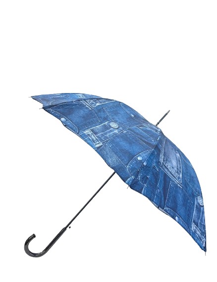 Guy de Jean ギ・ド・ジャン 長傘  JEMMA 3441ジーンズ刷り上げる デニム  刷り上げる柄 ジーンズ風刷り上げる 差し上げ物 差し上げ物  差し上げ物 母の日