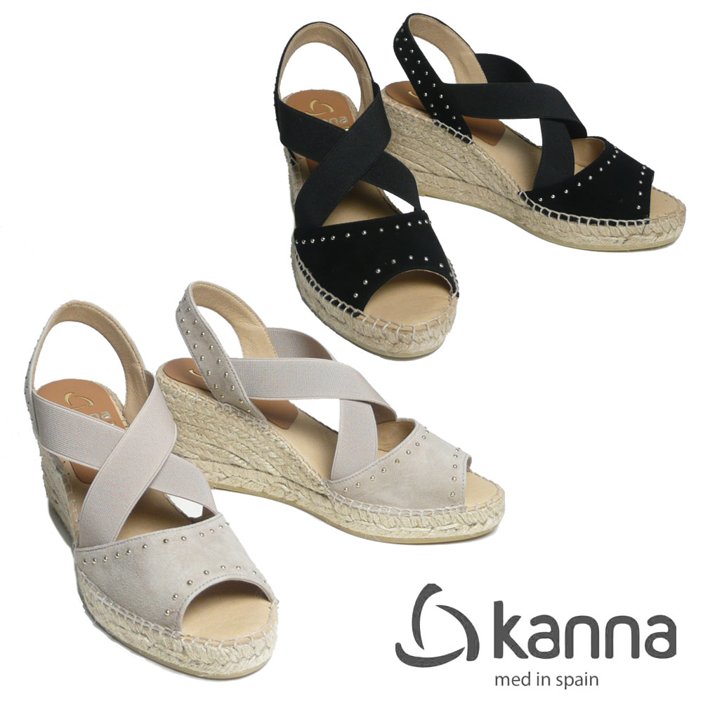 【新品未使用】KANNA パールビジュー付きライトグレーウェッジサンダル fitfit ビジューLITEサンダル （ライトグレー） -ファッション