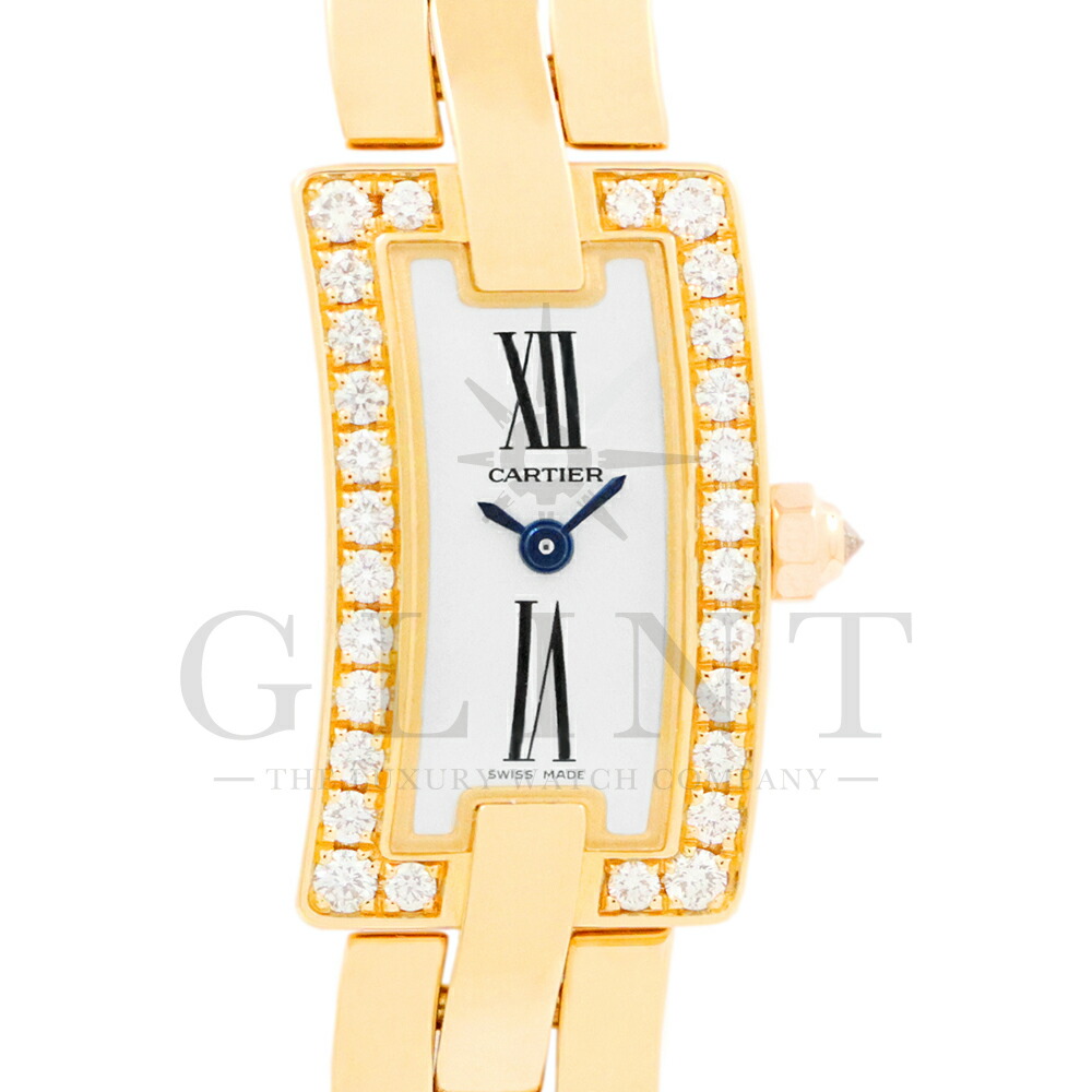カルティエ（CARTIER）バレリーナ ウォッチ WG40013J 18Kイエローゴールド〔ダイヤモンド〕〔レディース〕〔腕時計〕【中古】