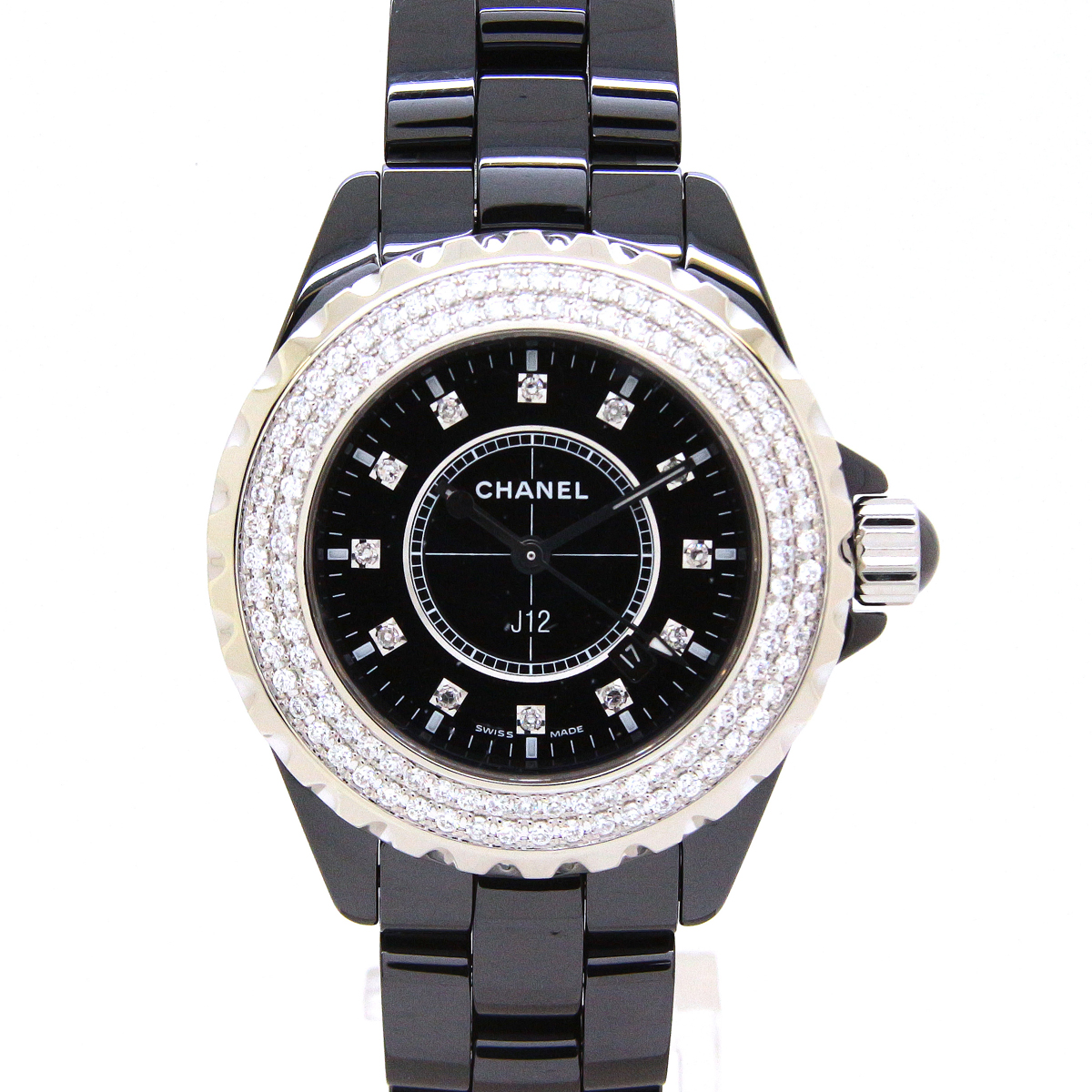 シャネル（CHANEL）J12 ジェイトゥエルヴ 33mm用 2重ダイヤモンド