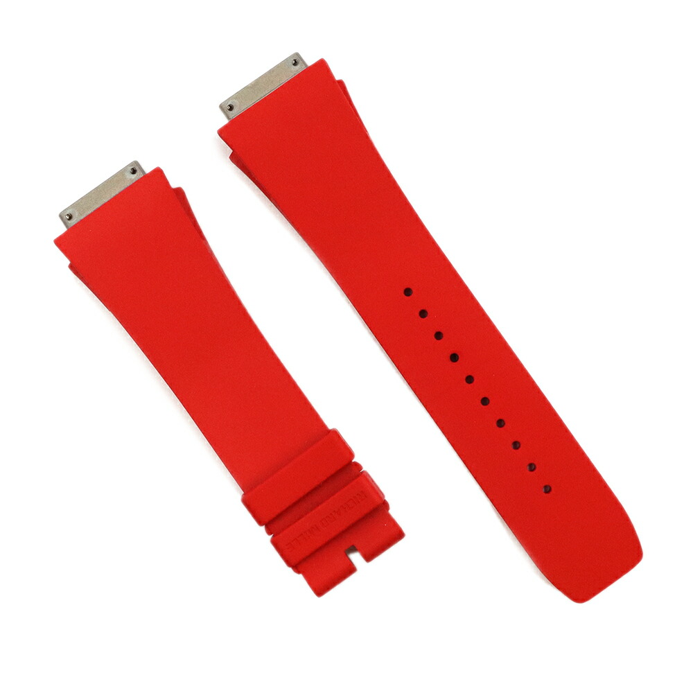 リシャールミル　正規品ラバー・ベルト リシャールミルRM35-02用 Lサイズブラックベルクロベルト ｜ GLINT