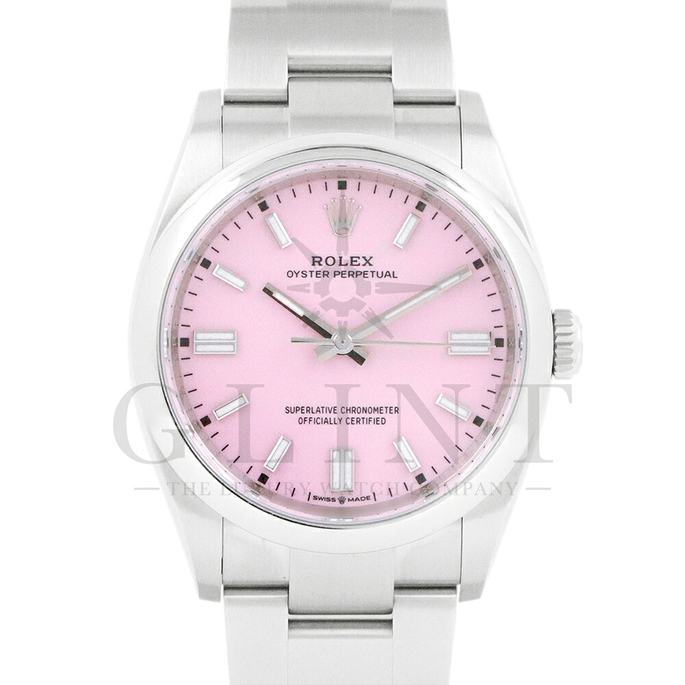 ロレックス（ROLEX）オイスターパーペチュアル36 126000 キャンディピンク文字盤〔2025年5月/ランダムシリアル〕〔メンズ〕〔腕時計〕【中古】