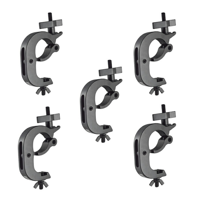 即決 舞台照明 用 金属 製 クランプ ハンガー ブラック 黒 10個セット スポットライト ステージ 照明 器具 クランプ・ハンガー | イースペック株式会社