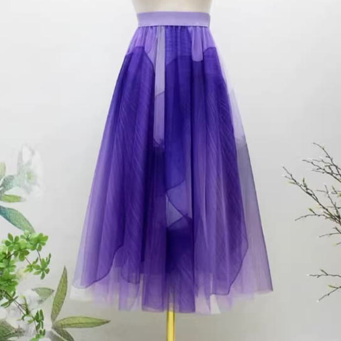 【パラスパレス】美品パープル フレアスカート pdsk0793-1.jpg