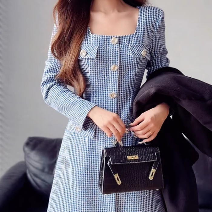 2色 ワンピース ツイード リボン ボタン ミモレ丈 上品 S~XL 楽天市場】ワンピース ロング マキシ レディース 大きい胸専用 V