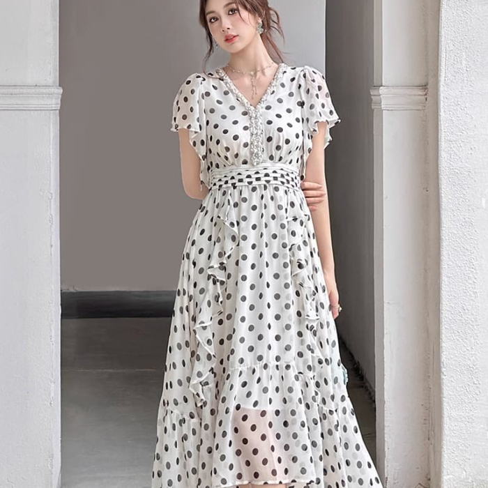 楽天市場】ワンピース レディース きれいめ 春 夏 ラインストーン