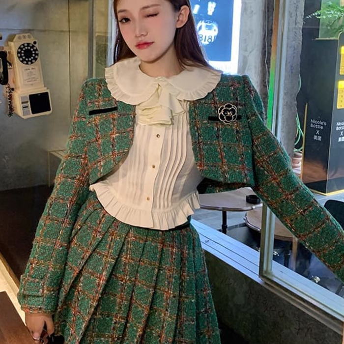 楽天市場】セットアップ レディース スカート ノーカラー