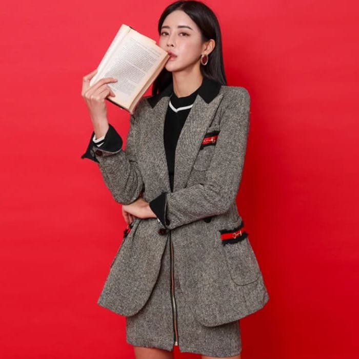 楽天市場】セットアップ レディース スカート テーラードカラー