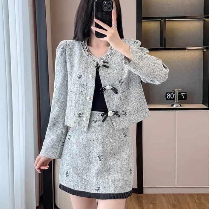 未使用タグ付　Dolce&Gabbana  スパンコール　スカートセットアップ sarley-8.jpg