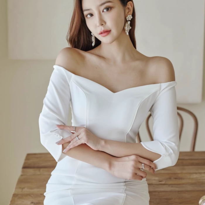 楽天市場】パーティドレス ワンピース アメリカンスリーブ