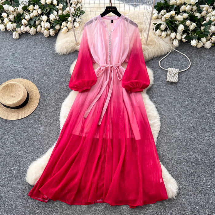 楽天市場】ピンクMサイズのみ即納 ワンピース スタンドカラー フリル