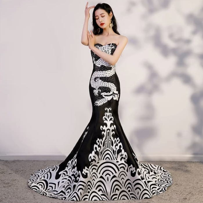ALICE OLIVIA 新作ケープ タイプ 美ライン ロングドレスブラック ar0040-1.jpg