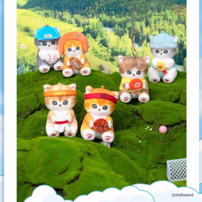 mofusand モフサンド 着ぐるみにゃん ぬいぐるみ SS 6点セット mofusand 着ぐるみにゃん ぬいぐるみSS(うし) | mofusand