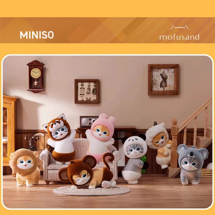 【LINEお友達登録で10%OFFクーポン】mofusand モフサンド MINISO 中国 限定 ウサギ ヒツジ レッサーパンダ コアラ サル ライオン パンダ フィギュア 全7種 猫 ネコ ねこ 猫雑貨 猫グッズ グッズ もふさんど コンプリート セット プレゼント ギフト 贈り物 通販 楽天 ぢゅの