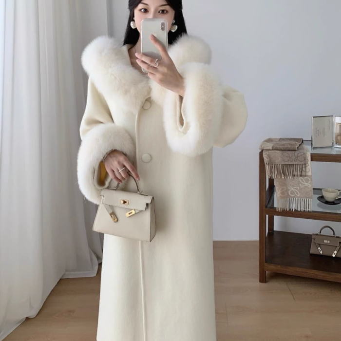 楽天市場】フォックス ファーコート ボリューム シルバーフォックス