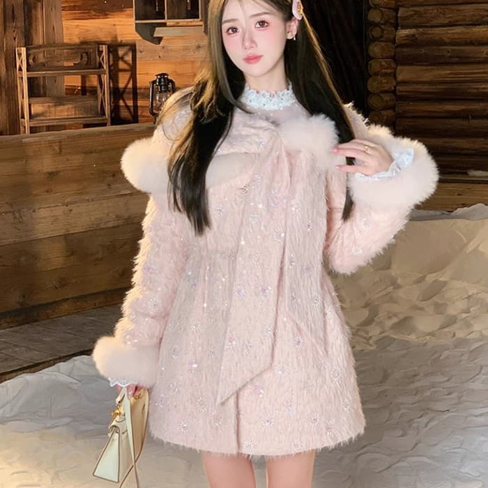 楽天市場】フォックス ファーダウンコート ボリューム フォックス