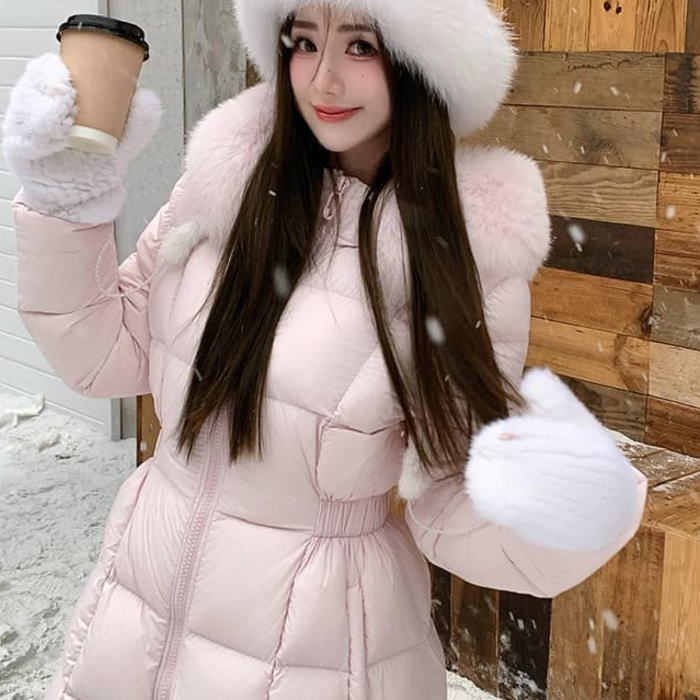 楽天市場】フォックス ファーダウンコート ボリューム フォックス