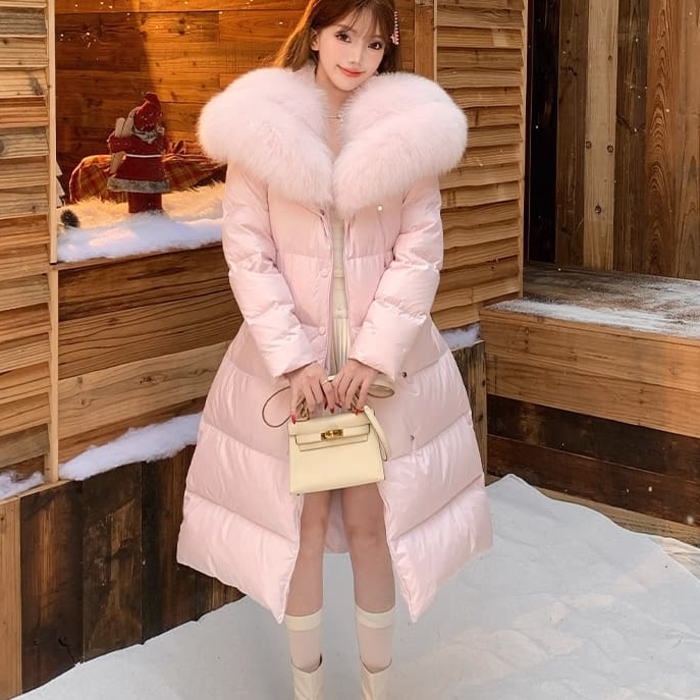 楽天市場】フォックス ファーダウンコート ボリューム フォックス