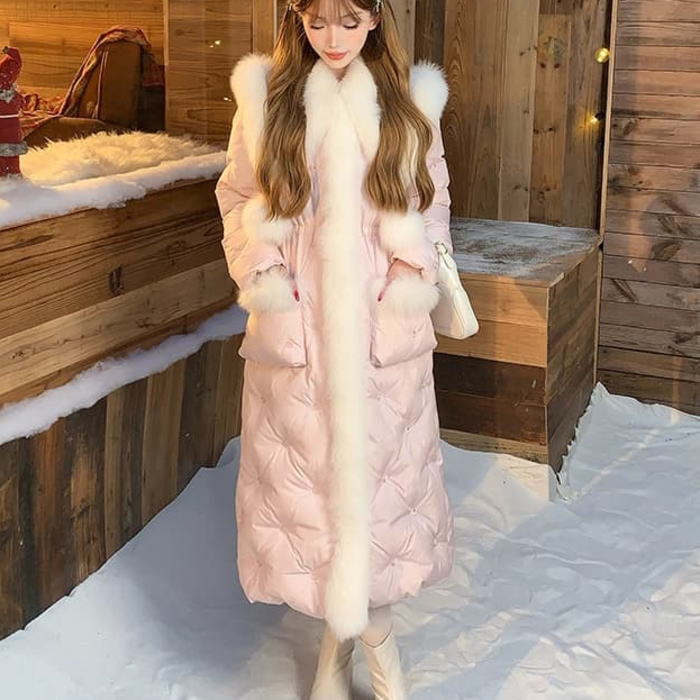 楽天市場】フォックス ファーダウンコート ボリューム フォックス