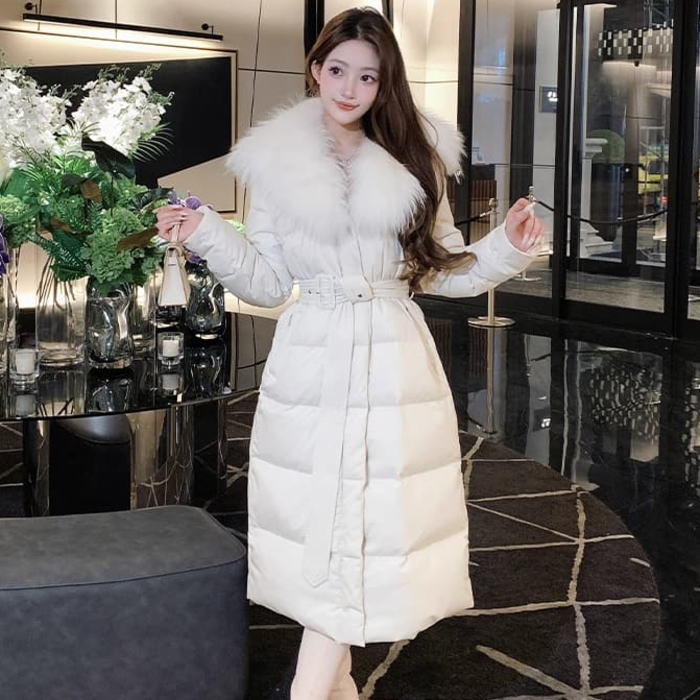 楽天市場】フォックス ファーダウンコート ボリューム フォックス