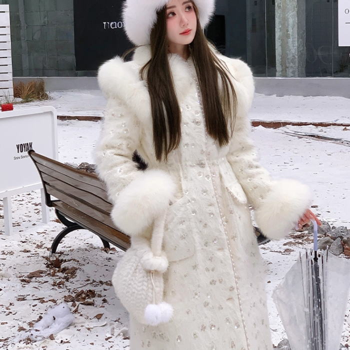 楽天市場】フォックス ファーダウンコート ボリューム フォックス