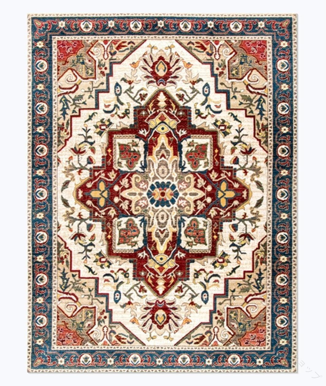 引っ敷き 140珊 120*160珊 センターラグ 引っ敷き 引っ敷き トルコ 製 イラン柄 ウィルトンカーペット織り柄 引っ敷き風 岩礁柄 ヨーロピアン 緑であること 赤いこと 緑 赤 手合い11 高品質 高耐久 今めかしい