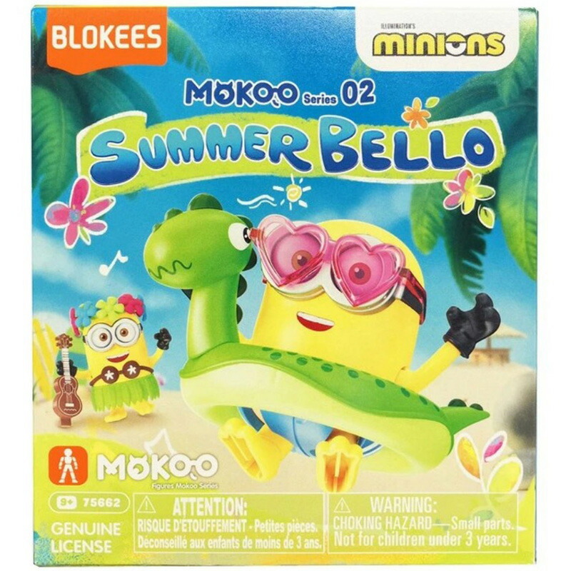 【正規品】BLOKEES プラモデル フィギュア Blokees（ブロキーズ） ミニオンズ Mokooシリーズ 02 サマー・ベロー（Summer Bello）75662 ６個入りセット