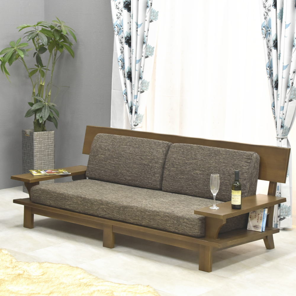 【4/4 20時～ 2000円クーポン配布】 【開梱設置付】 【完成品】 幅190cm 3人掛け ソファ タモ材 天然木 無垢材 フレーム 和モダン 木目 3P ソファー 高級タモ材フレーム 3人掛けソファー 3人用 応接セット モダン 和室 畳 無垢材 人気 あぐら 和風 タモ