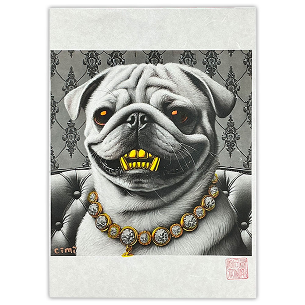 犬好きのための「ありえない犬」シリーズ｜デジタルと人の手による温もりの融合アート