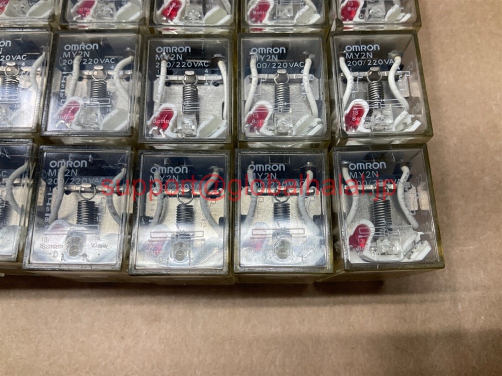 新品【東京発★適格請求書★税込】50個セット★ MY2N (200V/220VAC) オムロン　ミニパワーリレー 【６ヶ月保証】｜Global Halal Japan