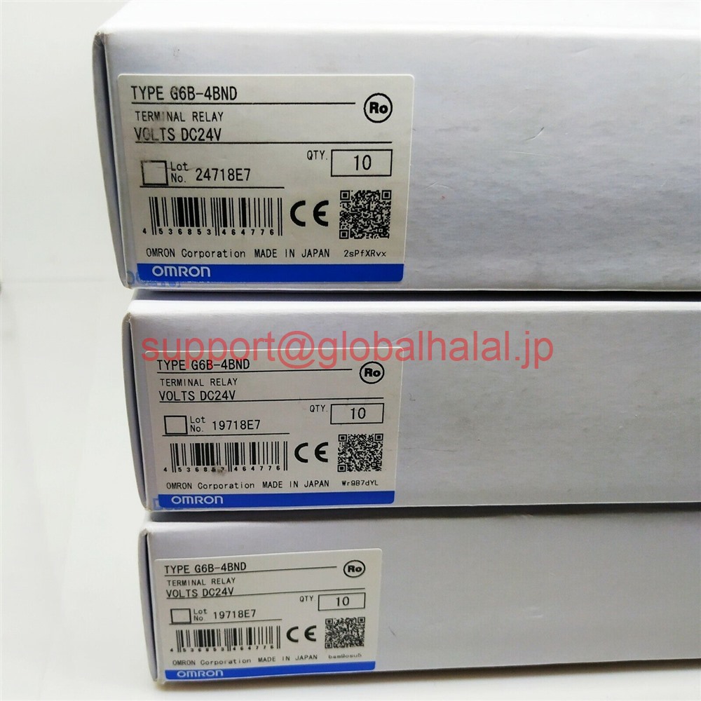 新品【東京発★適格請求書★税込】50個入りセット オムロン OMRON製ターミナル リレー G6B-4BND DC24V 24VDC【６ヶ月保証】