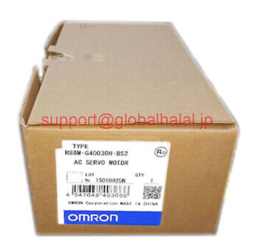 新品【東京発★適格請求書★税込】 OMRON サーボモーター R88M-G40030H-BS2 【６ヶ月保証】｜Global Halal Japan