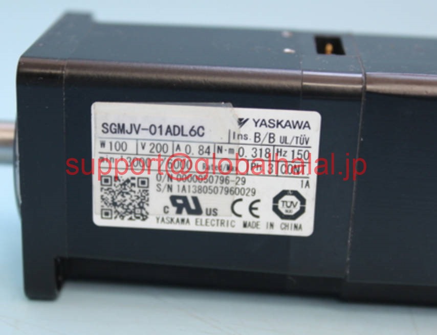 新品【東京発★適格請求書★税込】 YASKAWA サーボモータ SGMJV-01ADL6C 【６ヶ月保証】