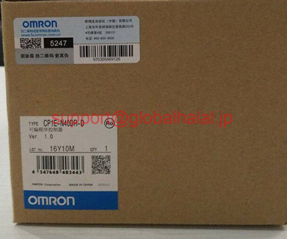 新品【東京発★適格請求書★税込】 OMRON プログラマブルコントローラ CP1E-N40DR-D 【6ヶ月保証】|Global Halal Japan