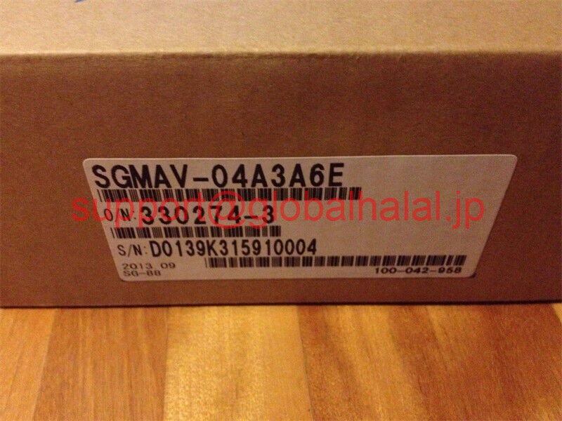 新品【東京発★適格請求書★税込】 YASKAWA サーボモーター SGMAV-04A3A6E 【６ヶ月保証】｜Global Halal Japan
