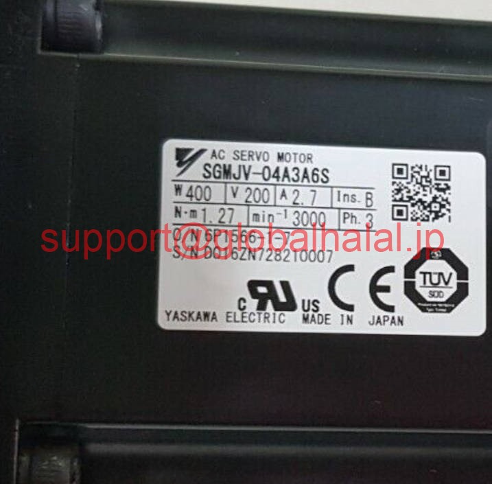 新品【東京発★適格請求書★税込】 YASKAWA サーボモーター SGMJV-04A3A6S 【６ヶ月保証】