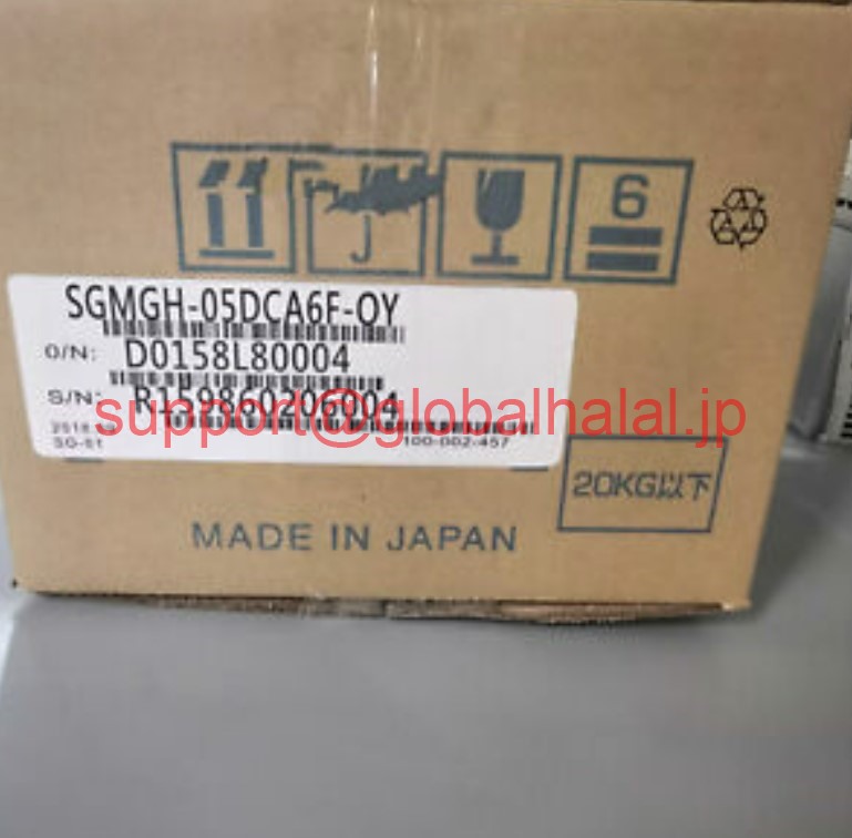 新品【東京発★適格請求書★税込】 YASKAWA サーボモータ SGMGH-05DCA6F-OY 【６ヶ月保証】｜Global Halal Japan