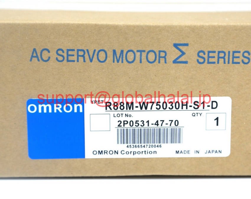 新品【東京発★適格請求書★税込】 OMRON サーボモーター R88M-W75030H-S1-D 【６ヶ月保証】｜Global Halal Japan