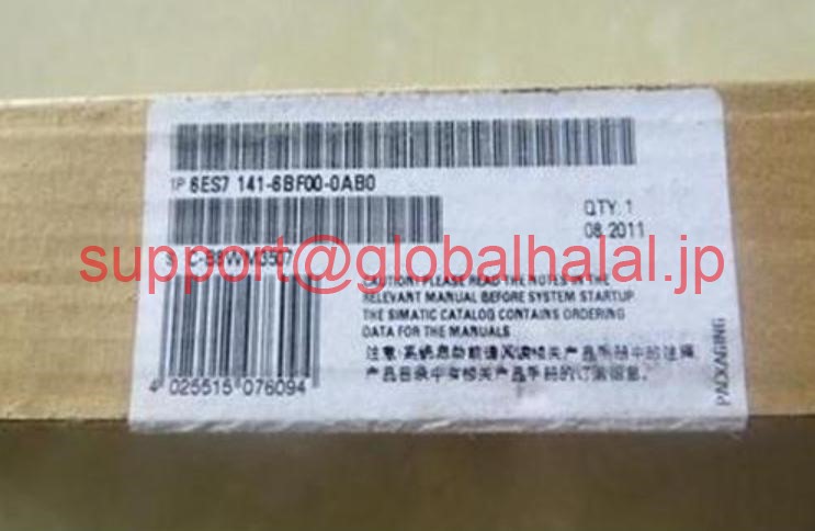 新品【東京発★適格請求書★税込】6ES7141-6BF00-0AB0 Siemens 6ES7 141-6BF00-0AB0 6ES71416BF000AB0【６ヶ月保証】｜Global Halal Japan