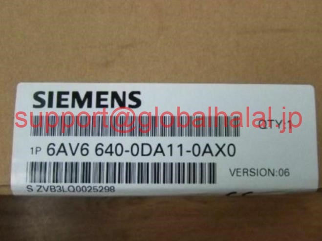 新品【日本の首都発★適当お願いごと書★税込】SIEMENS 6AV6640-0DA11-0AX0 6AV6 640-0DA11-0AX0 ジーメンス【６ヶ月引き受ける】