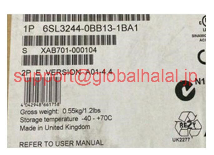 新品【東京発★適格請求書★税込】Siemens 6SL3244-0BB13-1BA1 ( 6SL3 244-0BB13-1BA1 )【６ヶ月保証】